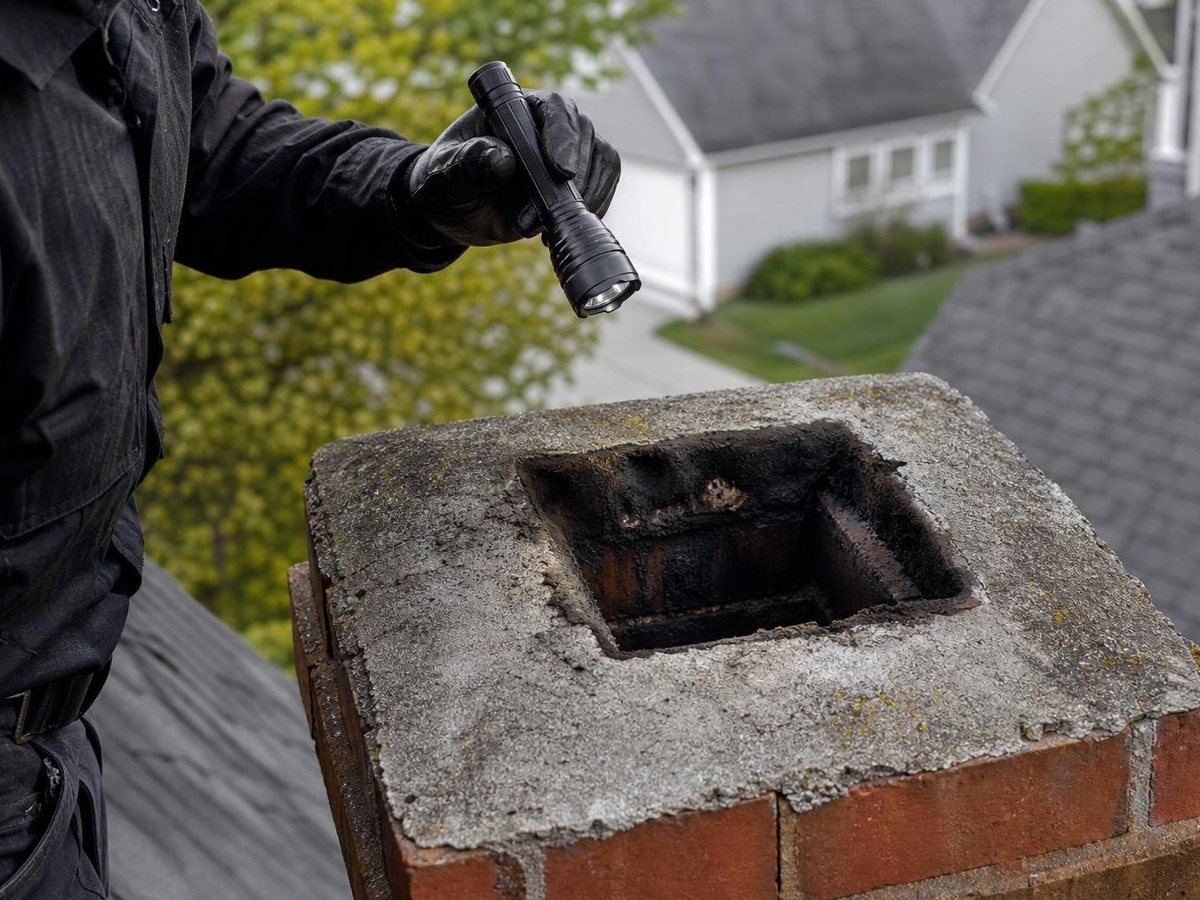 Juniper House Chimney Repair work in Medford